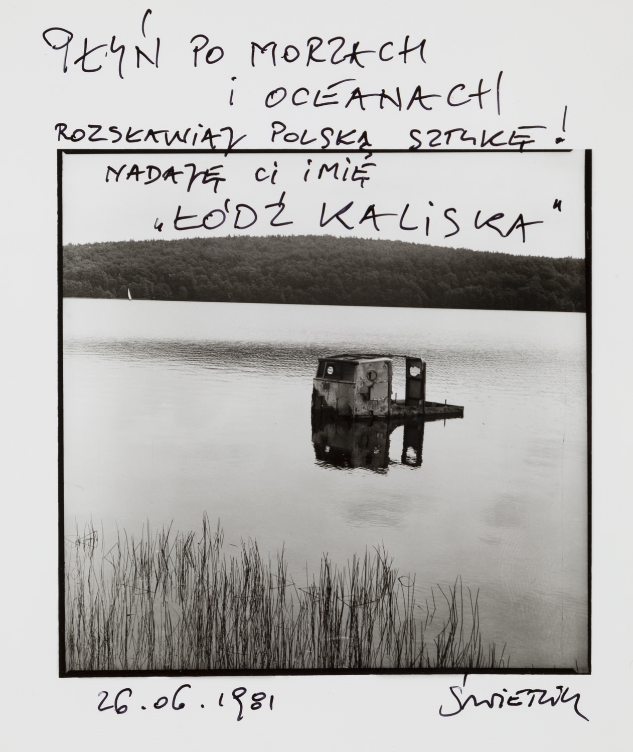 Artwork by Andrzej Swietlik, Baptism of Lodz Kaliska, Made of gelatin-silver print, vintage print/baryta paper