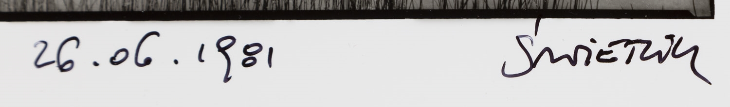 Artwork by Andrzej Swietlik, Baptism of Lodz Kaliska, Made of gelatin-silver print, vintage print/baryta paper