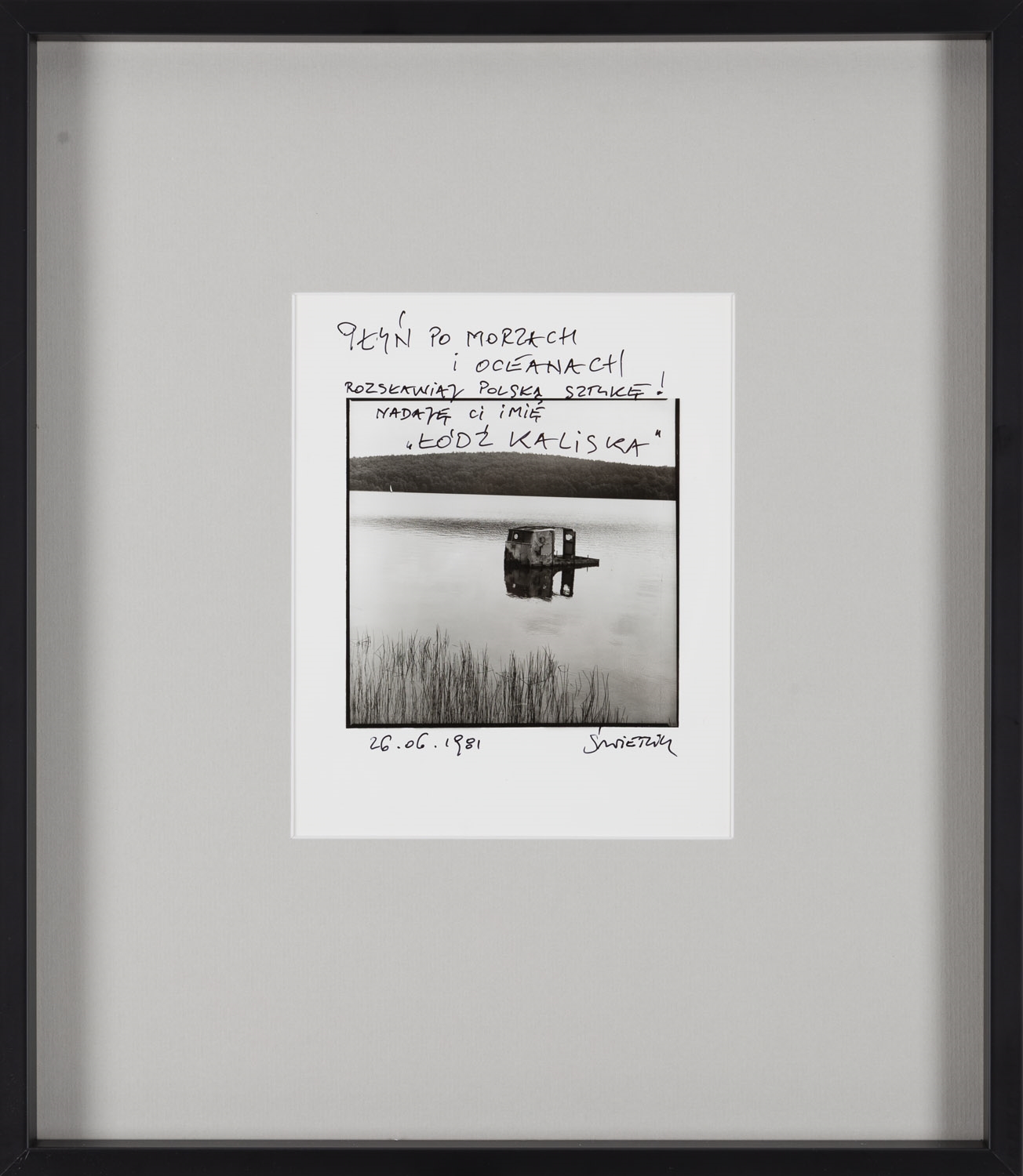 Artwork by Andrzej Swietlik, Baptism of Lodz Kaliska, Made of gelatin-silver print, vintage print/baryta paper