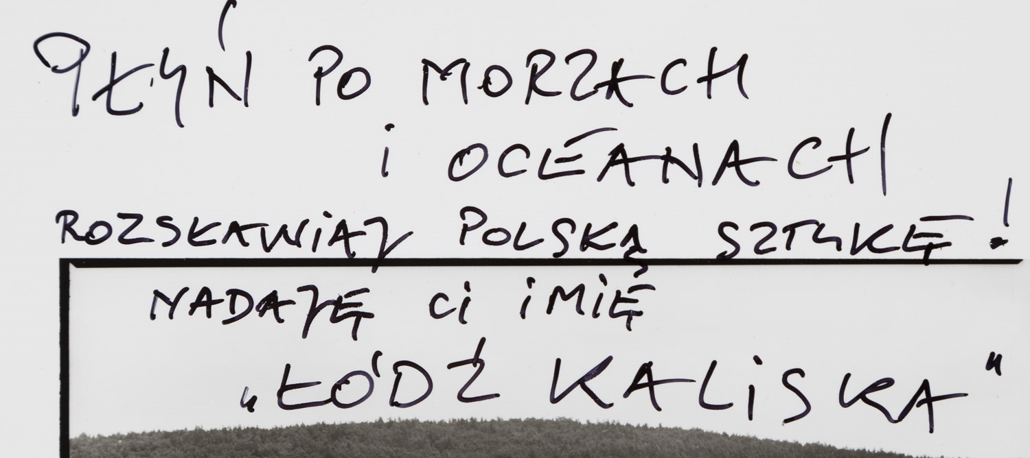 Artwork by Andrzej Swietlik, Baptism of Lodz Kaliska, Made of gelatin-silver print, vintage print/baryta paper