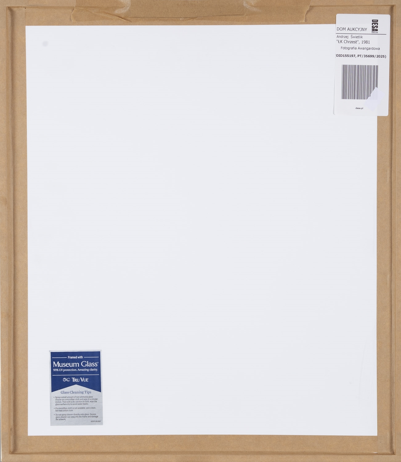 Artwork by Andrzej Swietlik, Baptism of Lodz Kaliska, Made of gelatin-silver print, vintage print/baryta paper