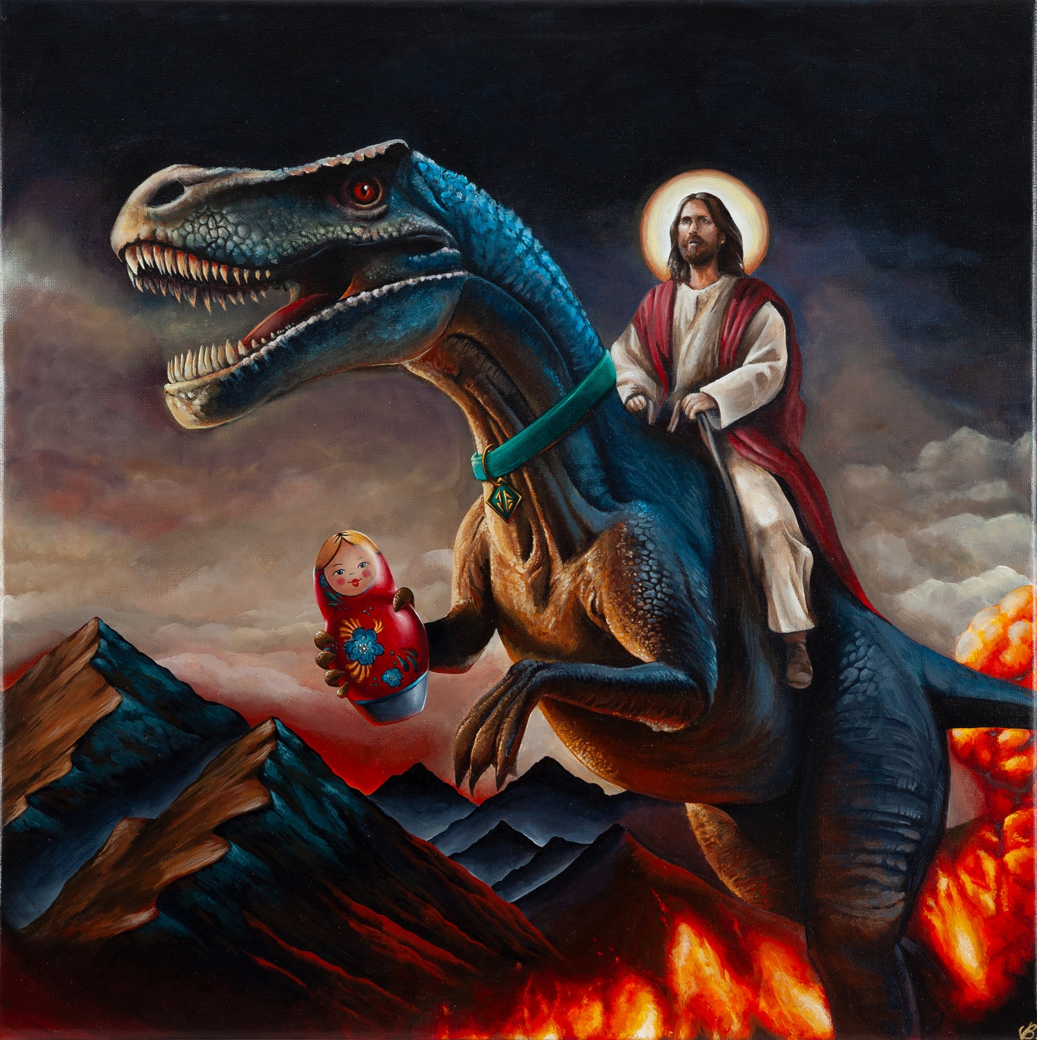 Artwork by Klaudia Bielak, Oh Jesus, Made of acrylic/canvas