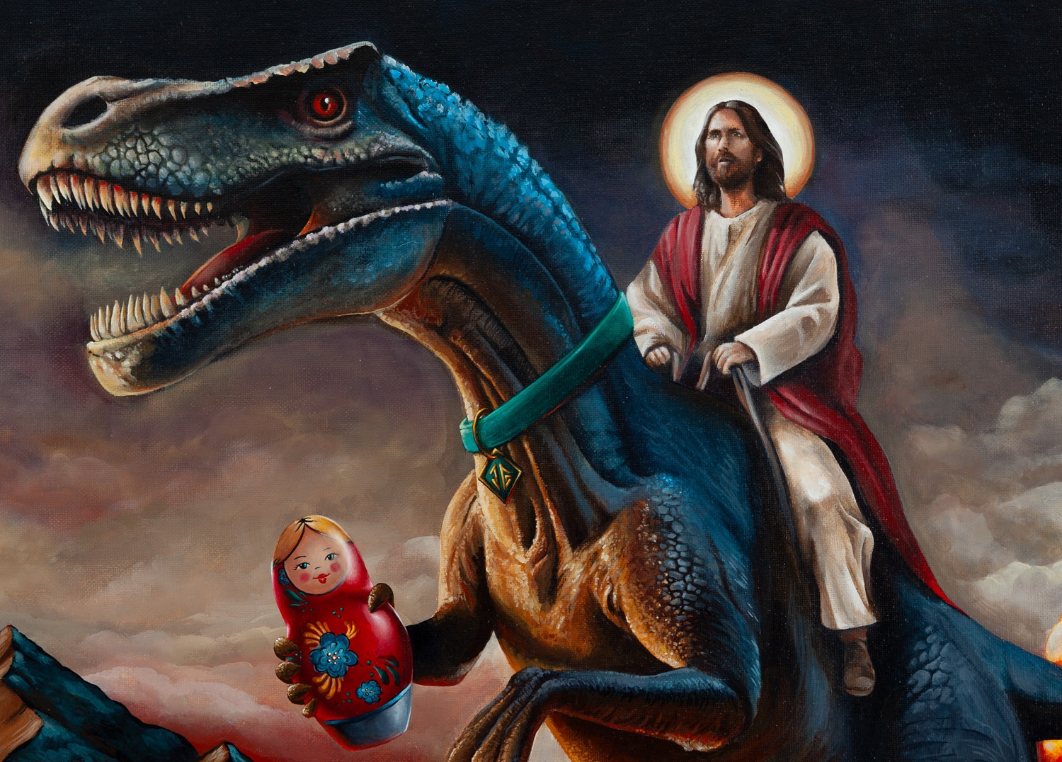 Artwork by Klaudia Bielak, Oh Jesus, Made of acrylic/canvas