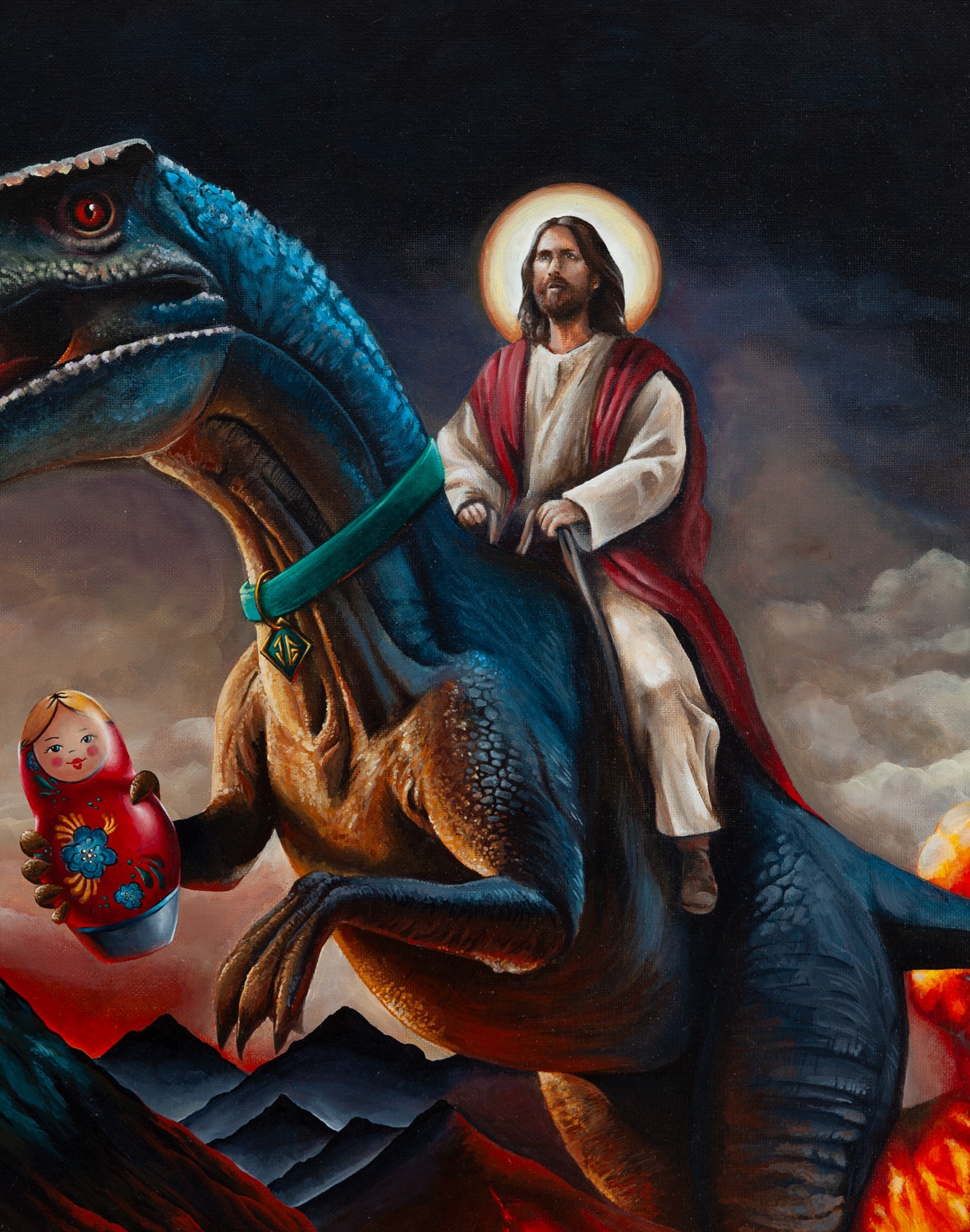 Artwork by Klaudia Bielak, Oh Jesus, Made of acrylic/canvas