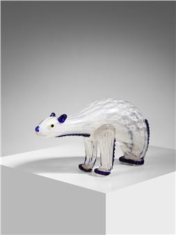 White bear
Sculpture, Murano - Fratelli Barovier