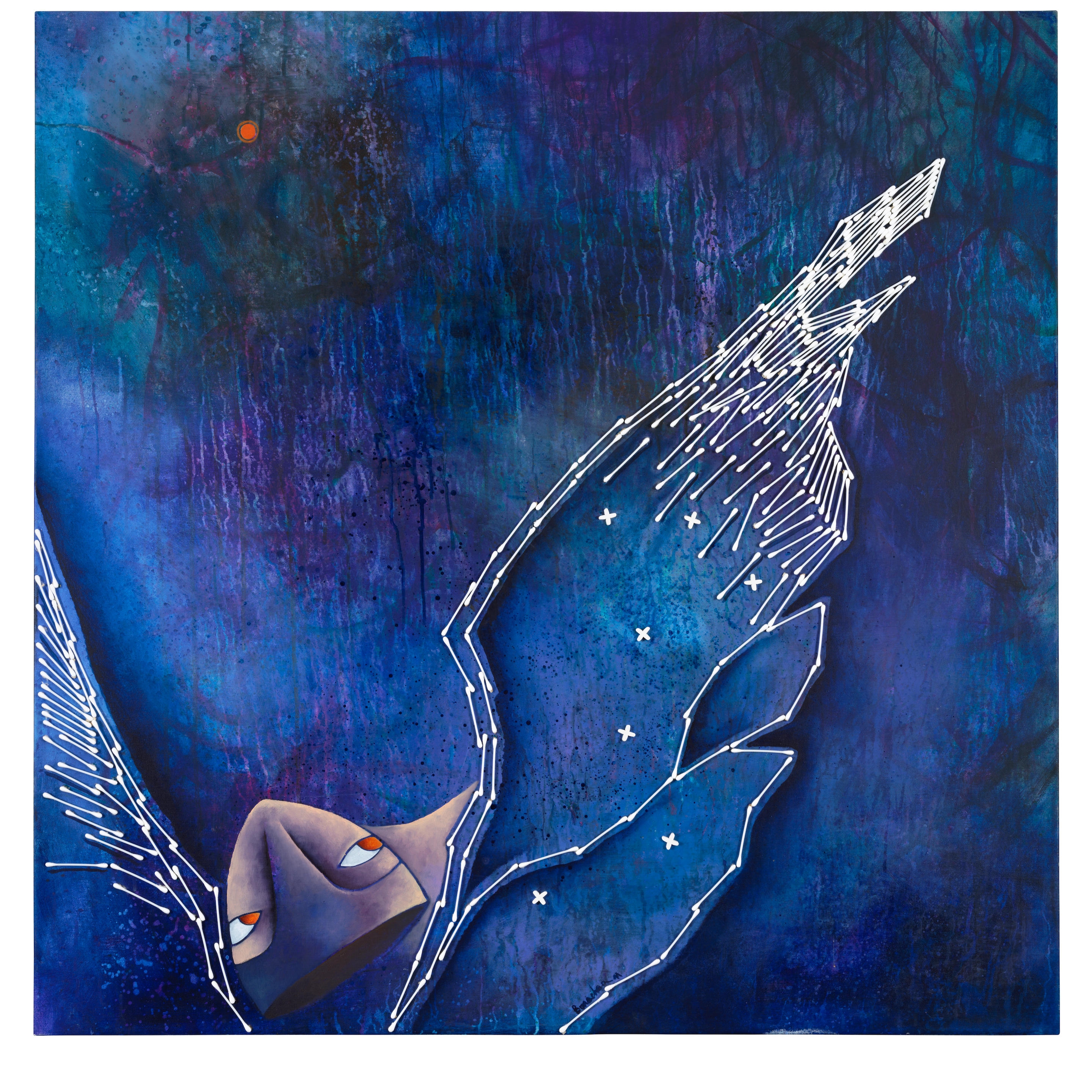 Artwork by Juan Vicente Rodriguez Bonachea, Ícaro, Made of acrylic