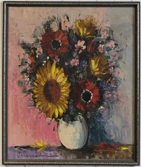 Still Life Flowers - Hans Riedmann