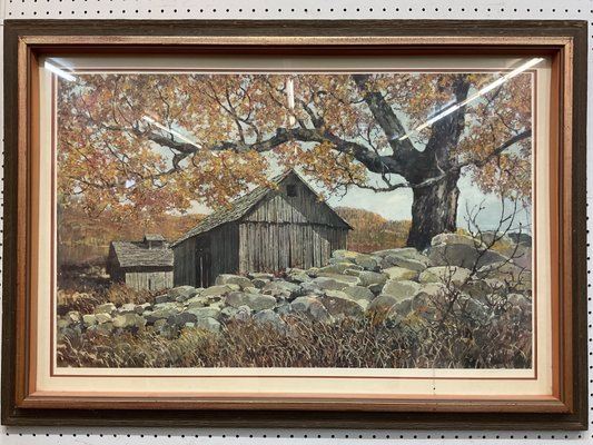 Eric Sloane Signed Lithograph by Eric Sloane