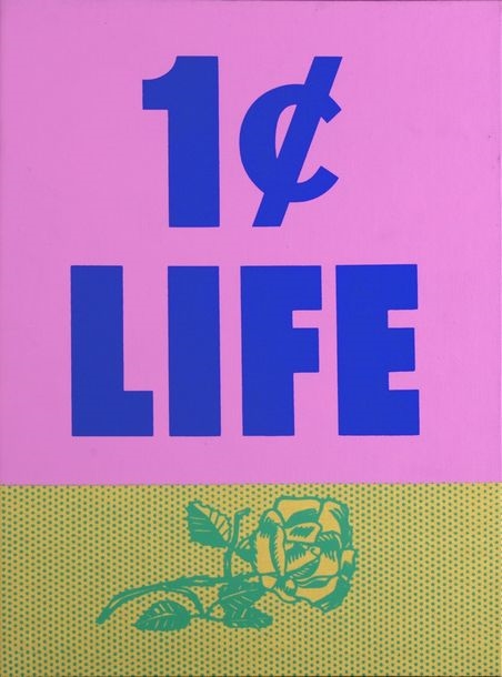 Artwork by Roy Lichtenstein, 1 Cent Life, Made of silkscreen on linen and cardboard