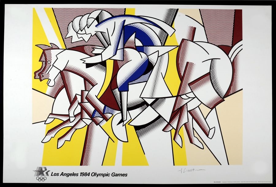 Artwork by Roy Lichtenstein, 1984 Los Angeles Olympics, Made of Offset lithograph