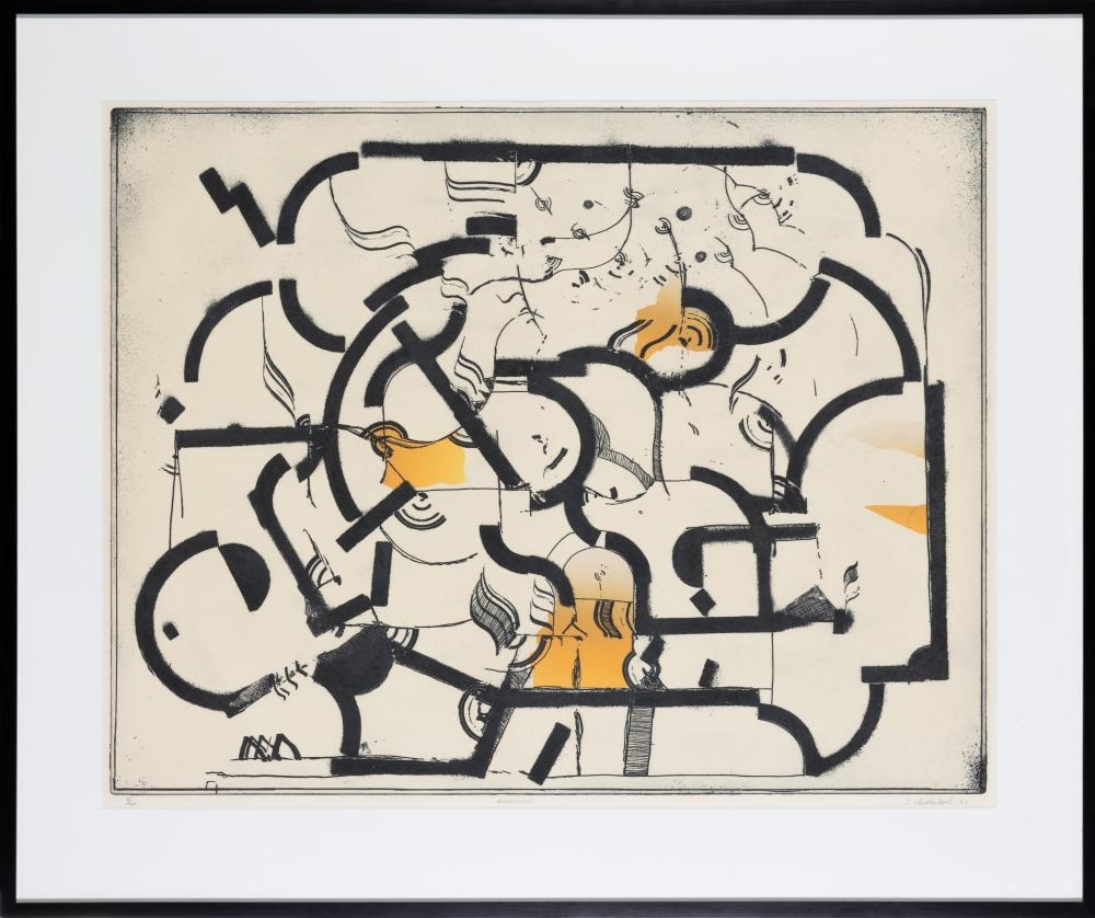 Artwork by Jock Clutterbuck, Achermar 1987, Made of etching