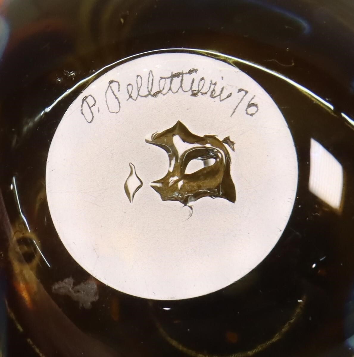 Artwork by Peter Pellettieri, Peter Pellettieri Art Glass Cabinet Vase, Made of Glass