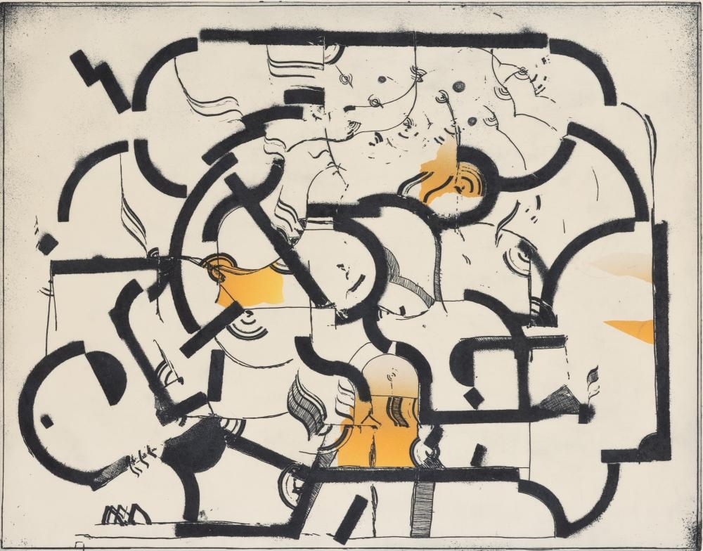 Artwork by Jock Clutterbuck, Achermar 1987, Made of etching