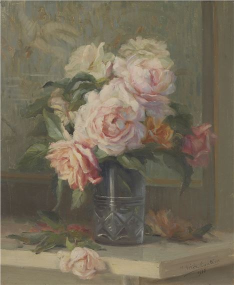 Nature morte au bouquet de roses, 1918 by Jane Nérée-Gautier, 1918