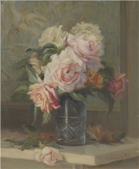 Nature morte au bouquet de roses, 1918 - Jane Nérée-Gautier