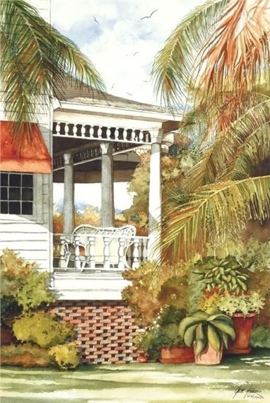 Gene Rizzo | GENE RIZZO Verandah Print, Signed | MutualArt