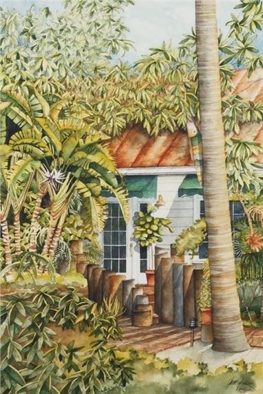 Gene Rizzo | GENE RIZZO Tropical Treasure Print, Signed (1950) | MutualArt
