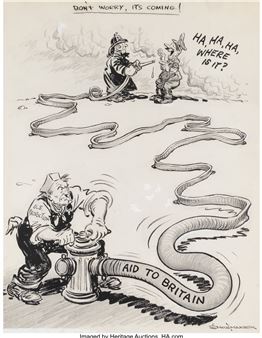 Don't Worry, Its Coming!, Chicago Daily News newspaper - Vaughn Shoemaker