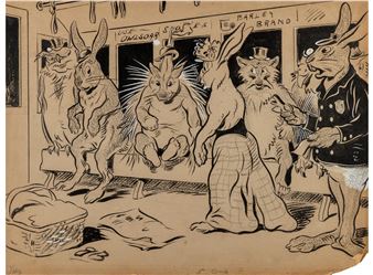 The Hatter and the Elephant and Hats on the Line - Alfred Baker