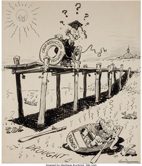 Not Much of a Help Now, Chicago Daily News newspaper - Vaughn Shoemaker