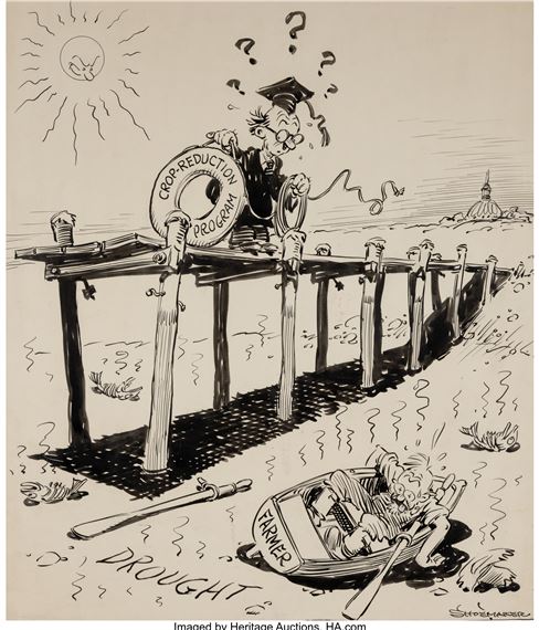 Not Much of a Help Now, Chicago Daily News newspaper - Vaughn Shoemaker