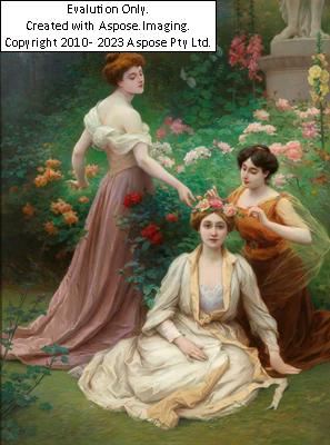 Im Rosengarten by Jules Scalbert