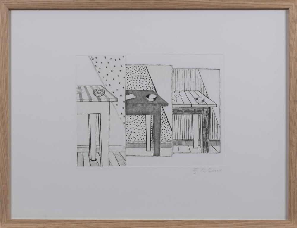 Roger Raveel | Drie tafels, 1973 (1973) | MutualArt