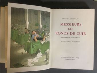 [LITERATURE], Georges Courteline, Messieurs les ronds-de-cuir illustrations by Dubout - Albert Dubout