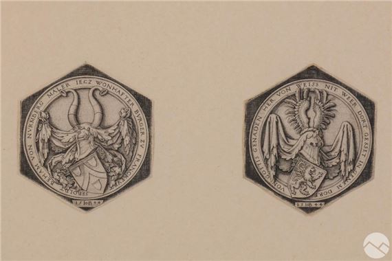Hans Sebald Beham | Hans Sebald Beham 1500-1550 Coat of Arms Engraving ...