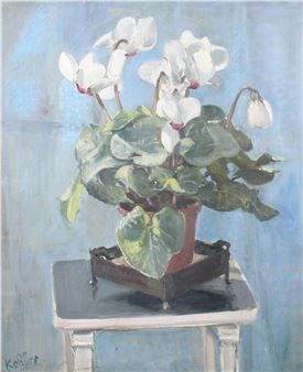 White Cyclamen - Edgar John Kohler