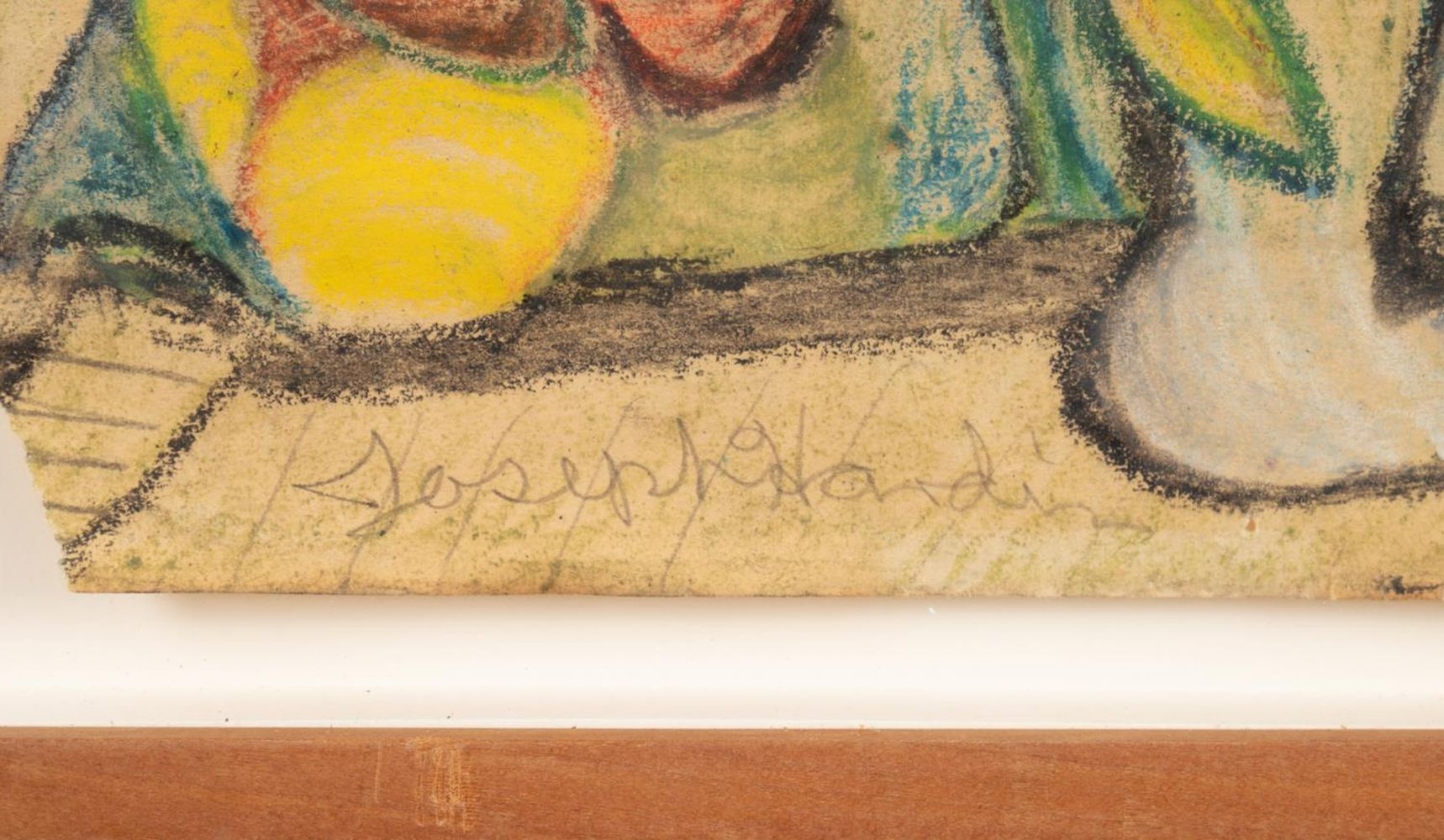 Artwork by Joseph Hardin, FIGURAL OUTSIDER ART DRAWING, Made of Crayon on Paper