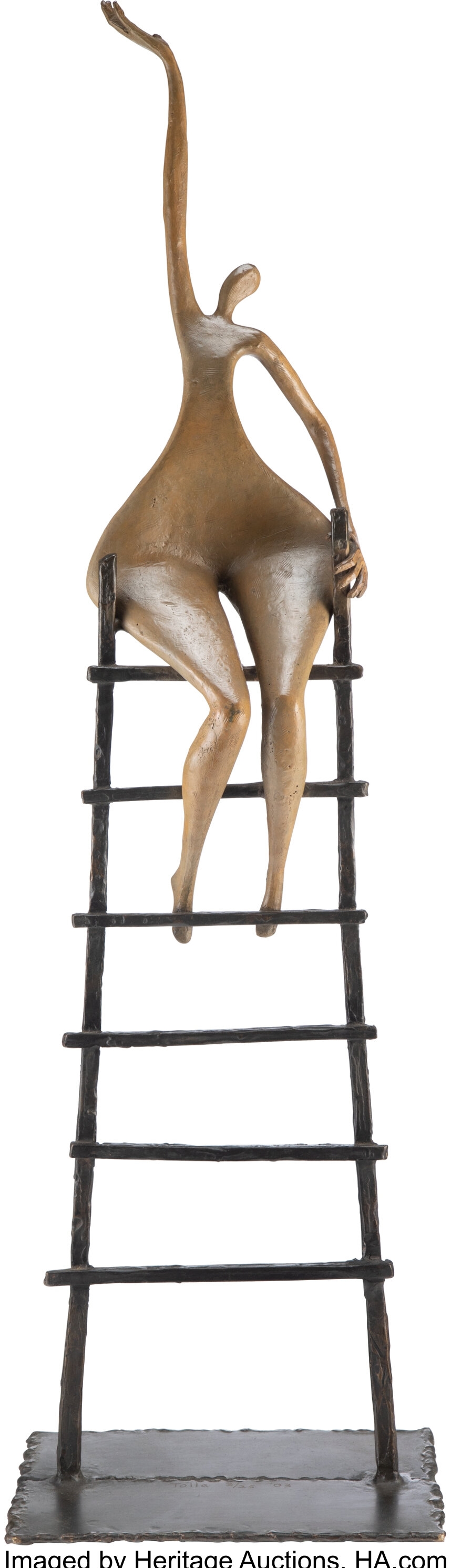 Tolla Inbar | Untitled (Woman on Ladder) (2003) | MutualArt