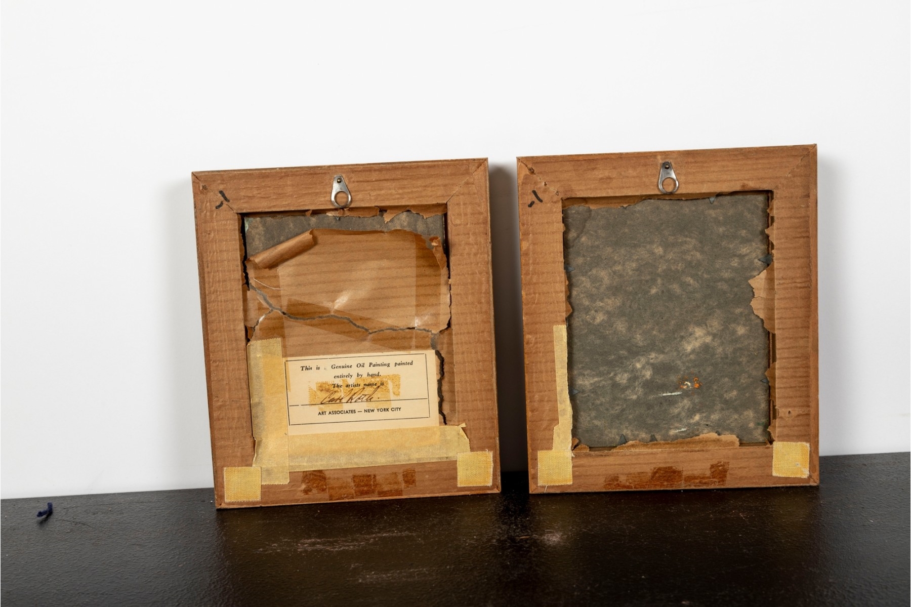 Carl Roth | Pair Of Miniature Landscape Paintings | MutualArt
