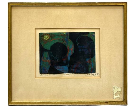 Signed Dick Swift "L’amour Clandestine" Etching - Dick Swift