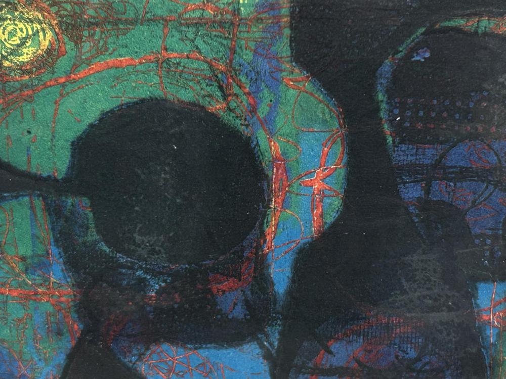 Artwork by Dick Swift, Signed Dick Swift "L’amour Clandestine" Etching, Made of etching