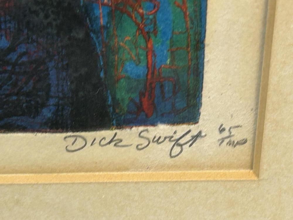 Artwork by Dick Swift, Signed Dick Swift "L’amour Clandestine" Etching, Made of etching