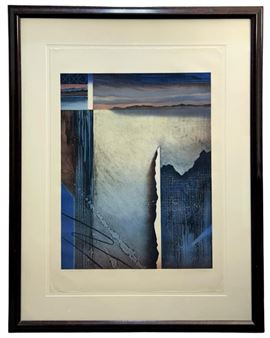 Signed “Zound Space XLIII-90&quot; Serigraph - Vision