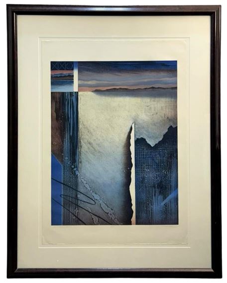 Signed “Zound Space XLIII-90" Serigraph - Vision