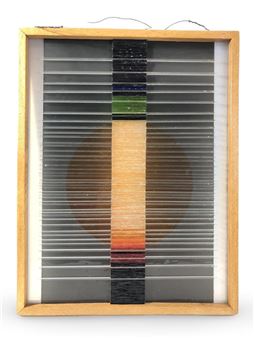 Joan Gates Modern Art Glass Wall Sculpture - Gates