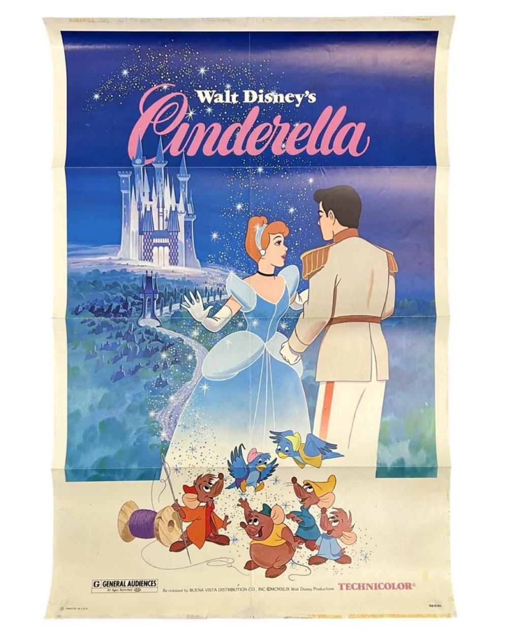 Cinderella | 1981 Disney Cinderella Movie Poster (1981) | MutualArt