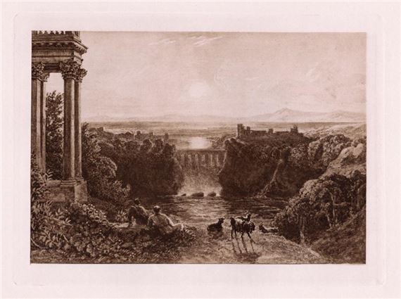 George, Sr. Barret | George Barret Senior Evening 1888 print | MutualArt