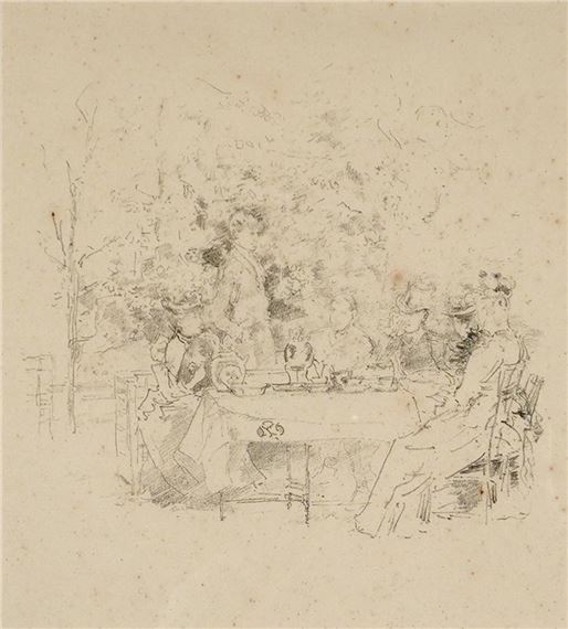 The Garden (Spink 40) by James Abbott McNeill Whistler, 1891