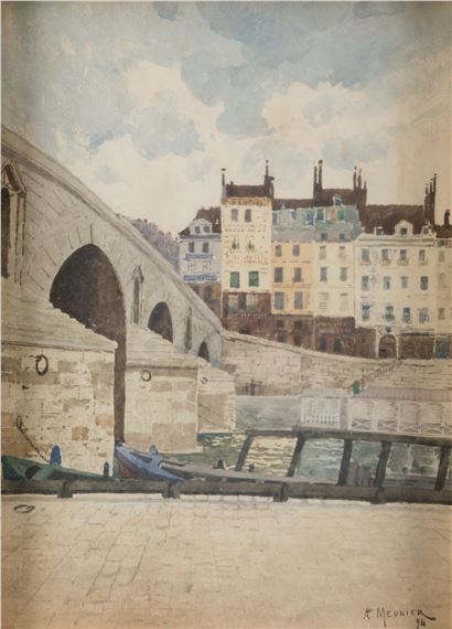 Village view - Achille Meunier