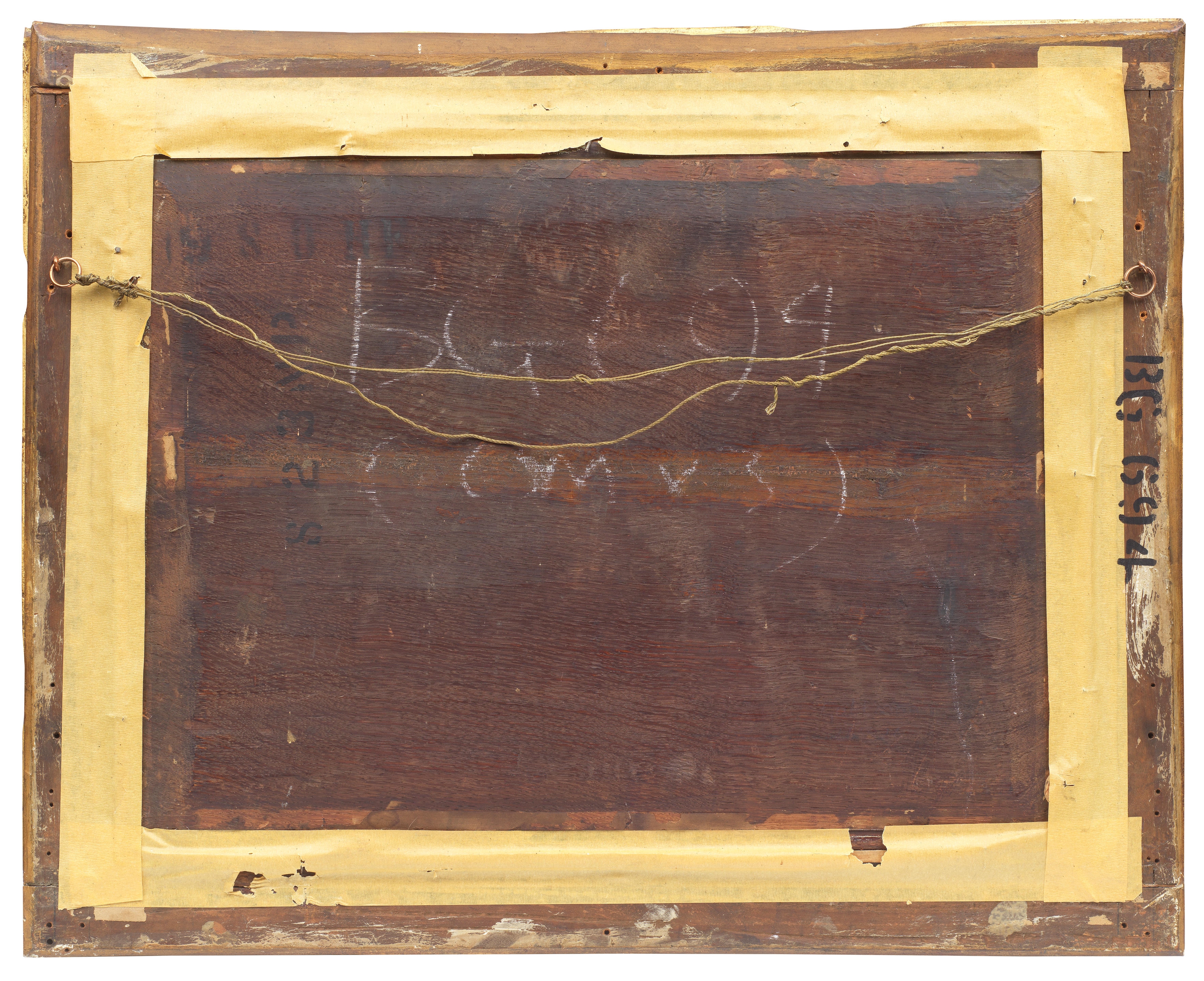 Artwork by Jan Kobell I, Figures and cattle in a river landscape, Made of Oil on panel