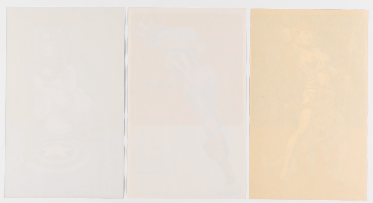 Artwork by Jim Steranko, Supergirls 1974 Calendar, Made of color process on color paper