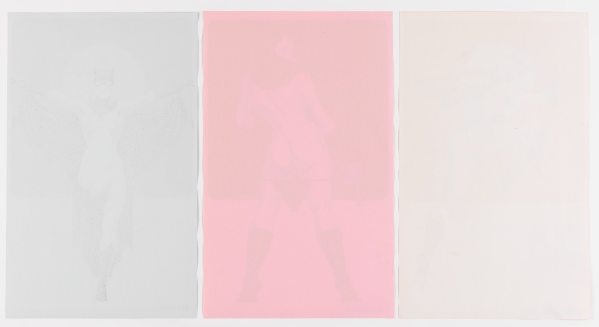 Artwork by Jim Steranko, Supergirls 1974 Calendar, Made of color process on color paper