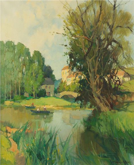 La Haute Seine by Georges Charles Robin, 1873