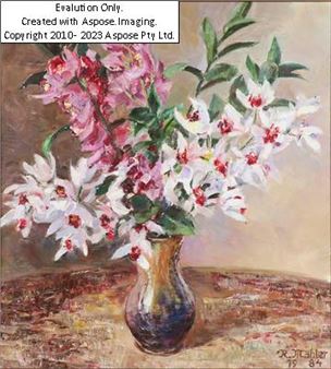 (wien 1896 - 1994 Waidhofen a. d. Ybbs) Blumenstillleben in Vase auf Tisch - Richard Mahler