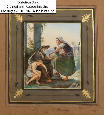 Almosen spendendes - Adolf Henning