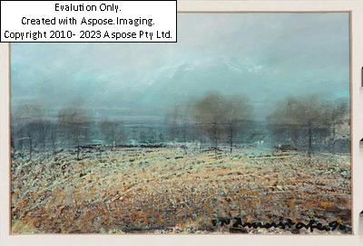 (Innsbruck 1920-2001) Blühende Landschaft unter blauem Himmel by Siegfried Amerstorfer, (19)90